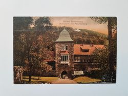Äldre vykort Schloß Schaumburg Archivturm mit Paschenburg