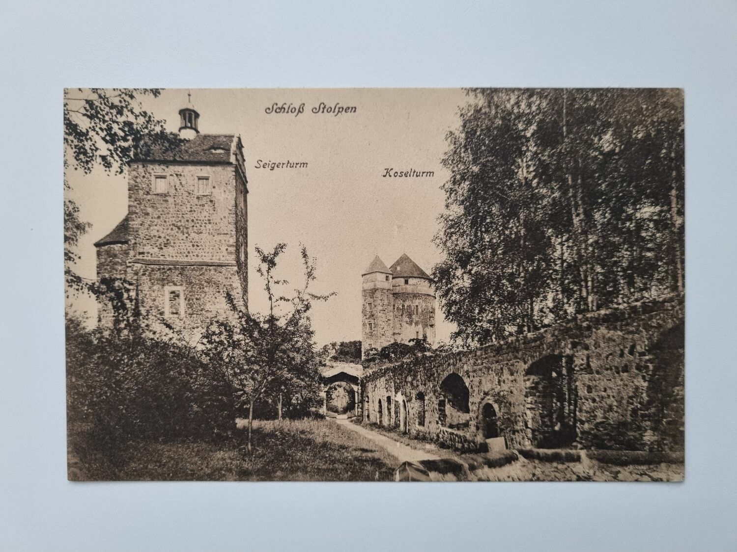 Äldre vykort Schloß Stolpen