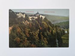 Äldre vykort Schwarzburg. Schloß v. d. Terrasse