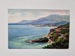 Äldre vykort Riviera di Ponente. Mortola