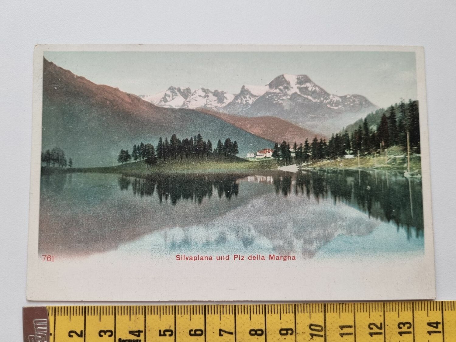 Äldre vykort Silvaplana und Piz della Margna