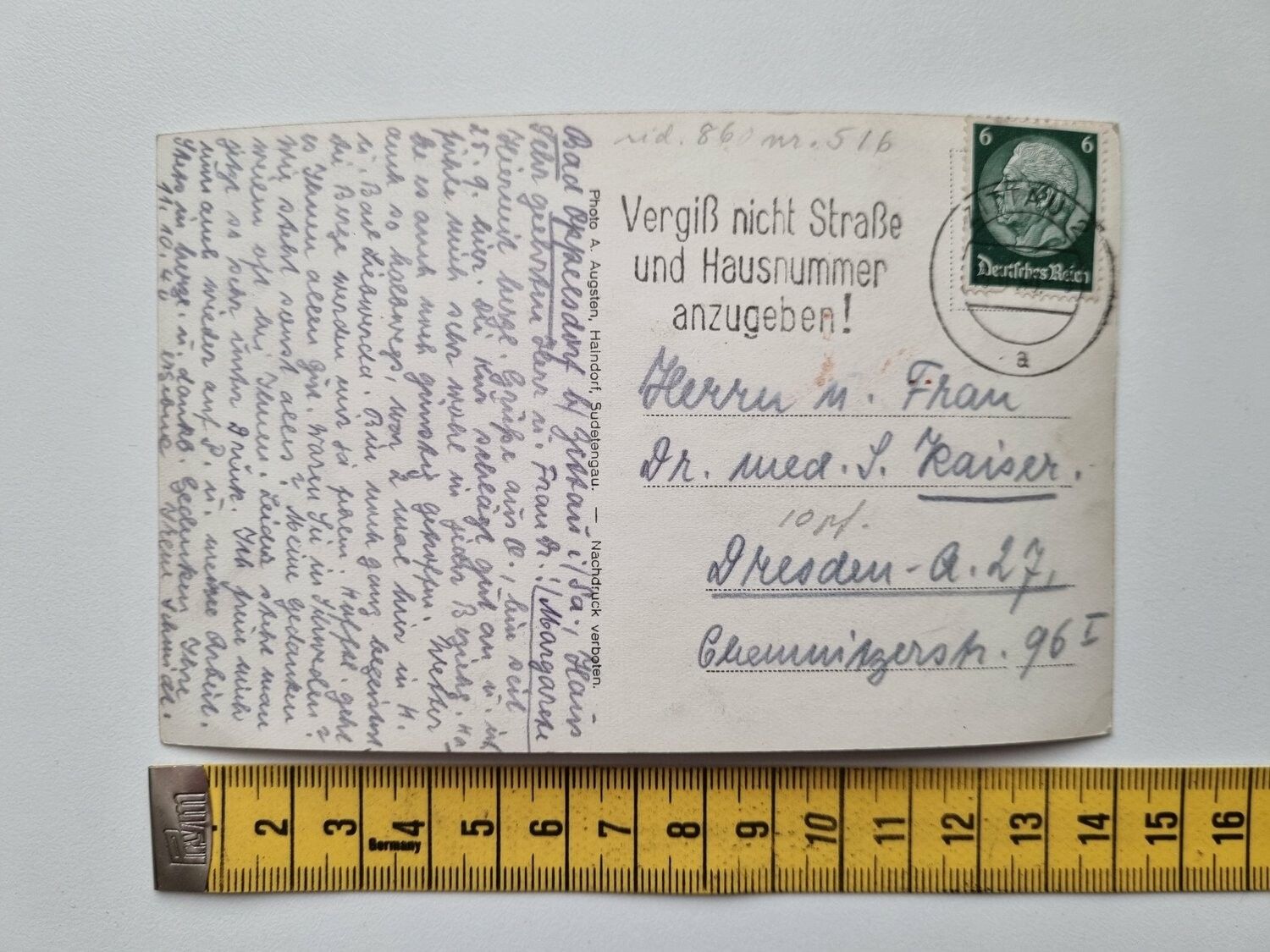 Äldre vykort Sommerfrische Haindorf, Jsergebirge