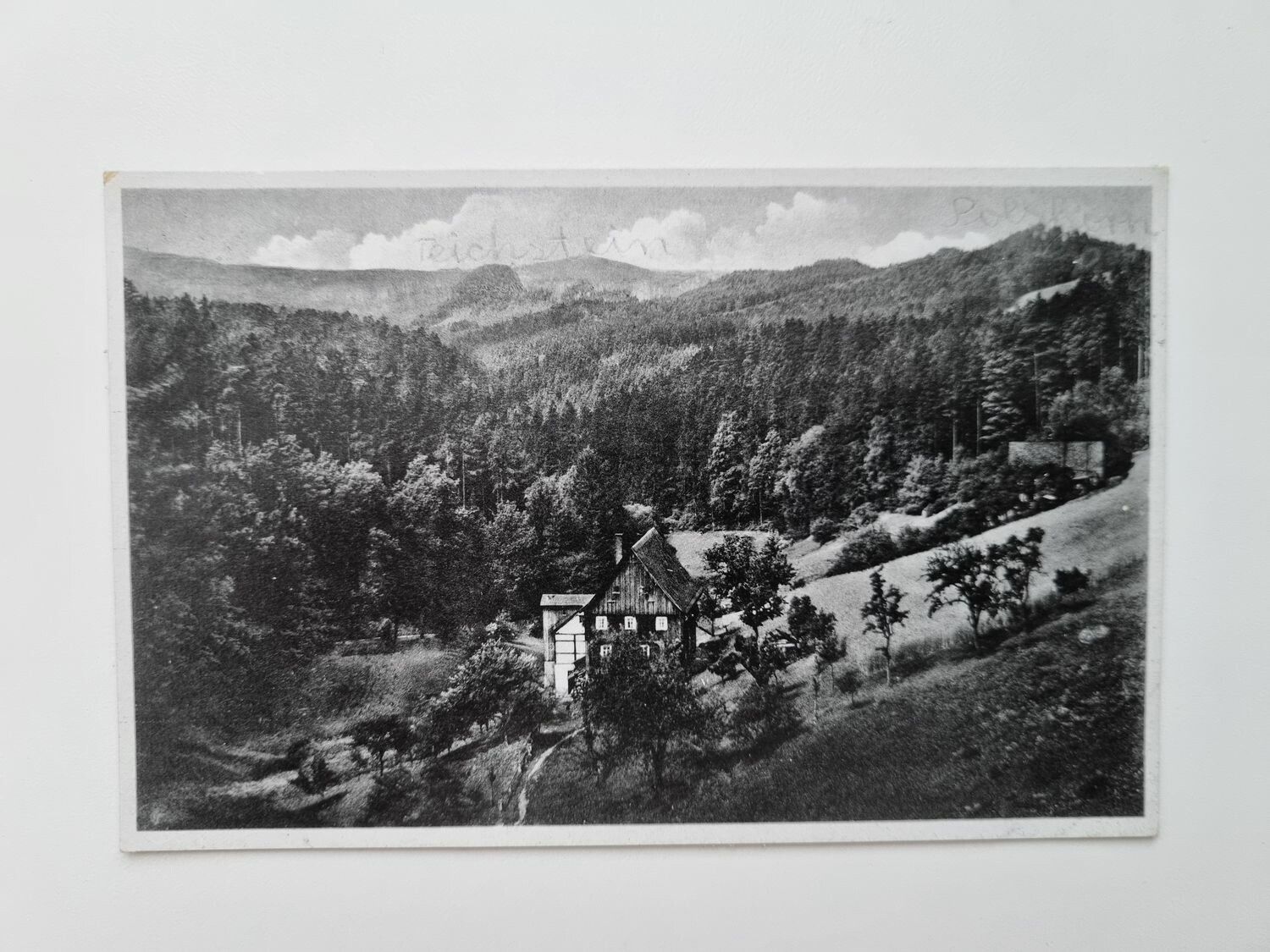 Äldre vykort Sommerfrische Hinterhermsdorf (Sächs. Schweiz)