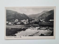 Äldre vykort Sommerfrische Krippen a. d. Elbe
