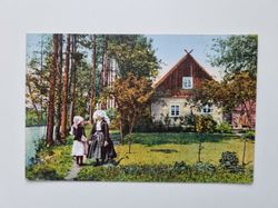 Äldre vykort Spreewaldbilder. In Burg