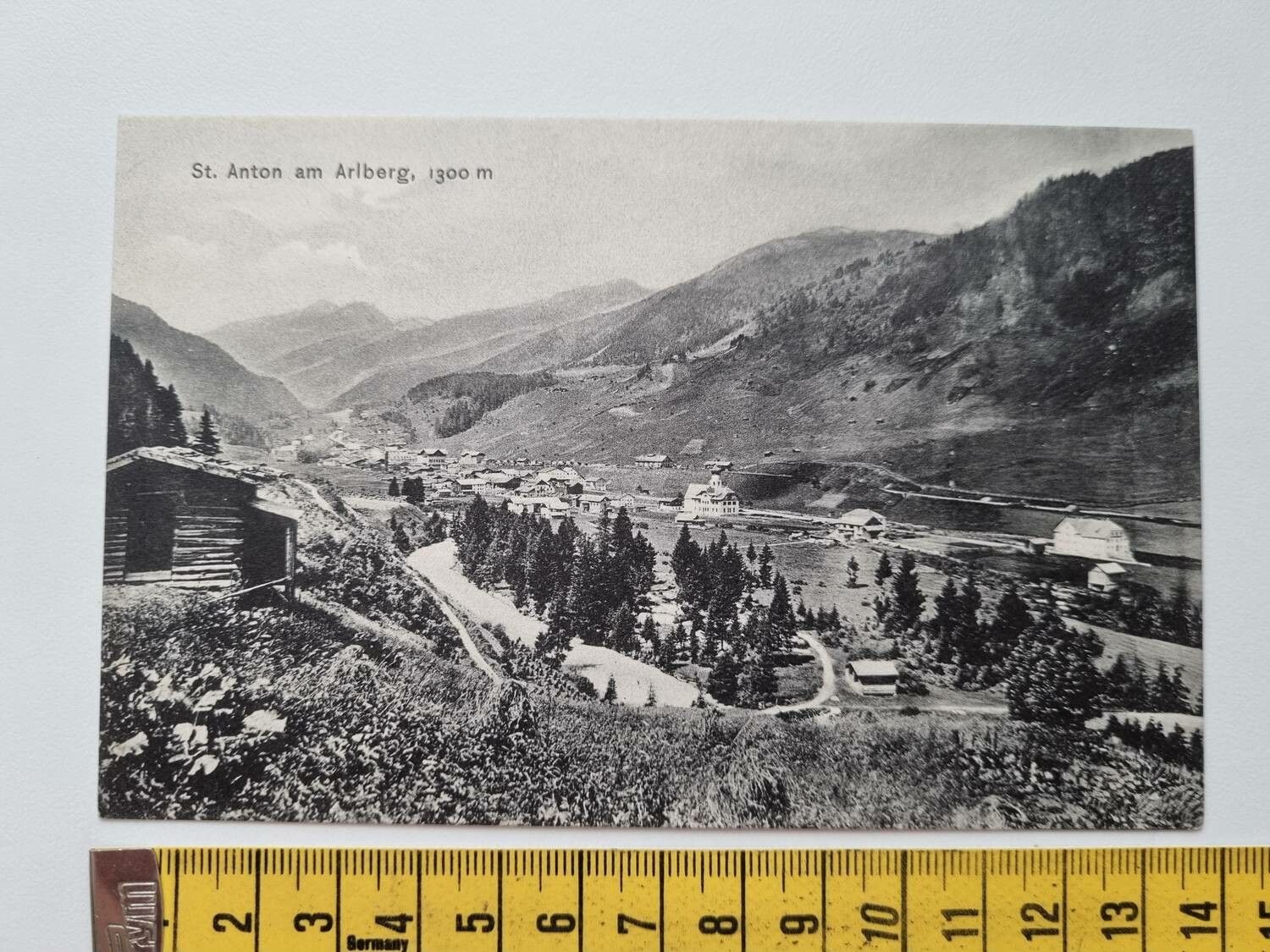 Äldre vykort St. Anton am Arlberg, 1300 m