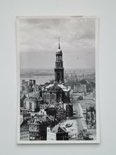 Äldre vykort St. Michael's Church, Hamburg