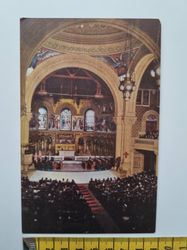 Äldre vykort STANFORD MEMORIAL CHURCH Interior View