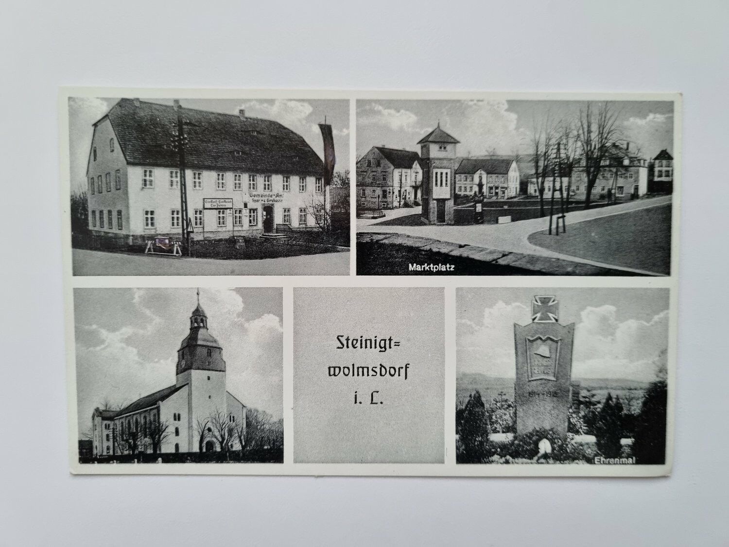 Äldre vykort Steinigtwolmsdorf