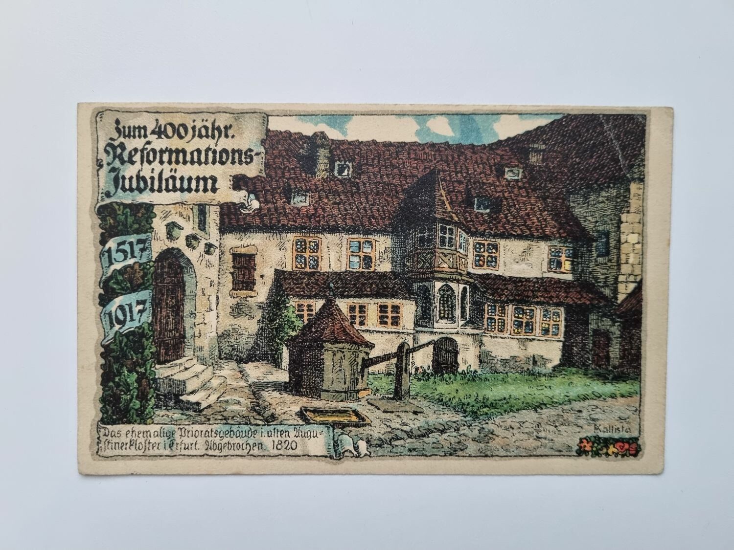 Äldre vykort stämplat 1918