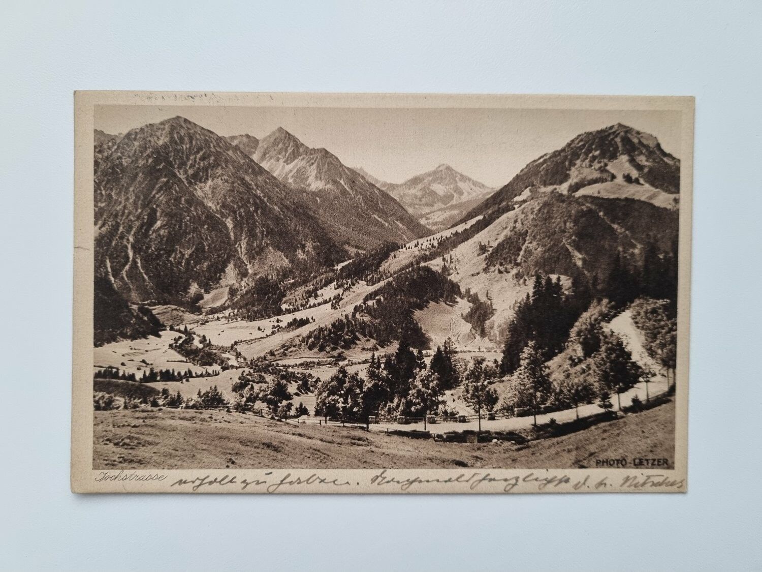 Äldre vykort stämplat 1935