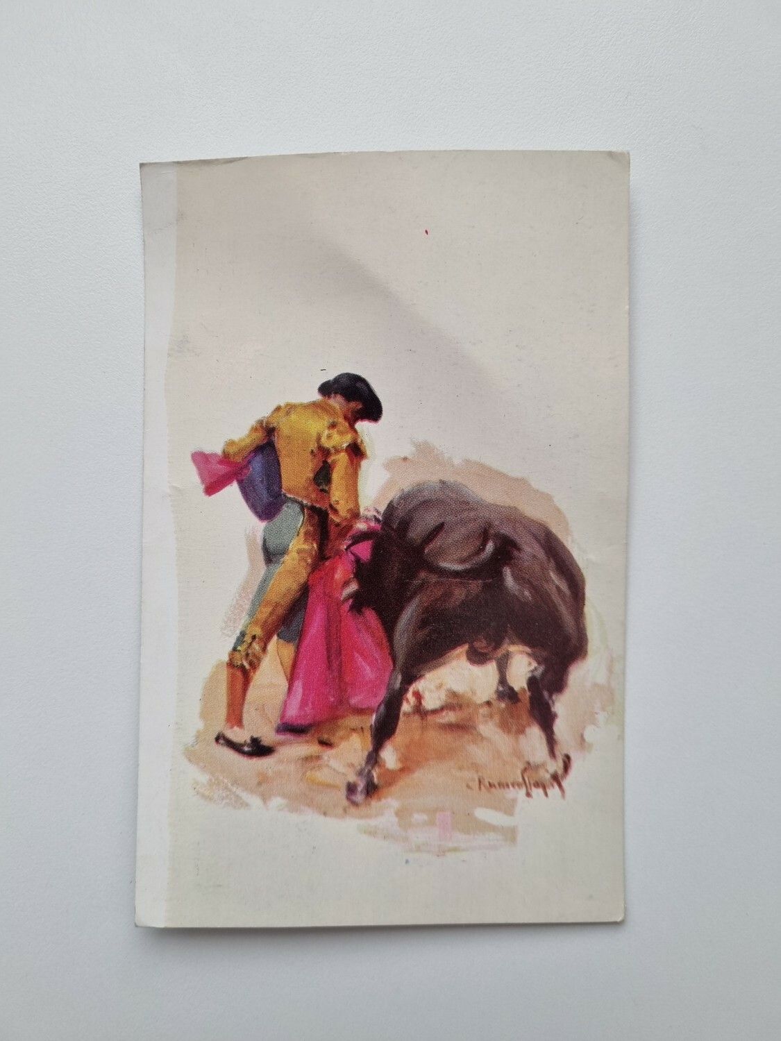 Äldre vykort stämplat 1956