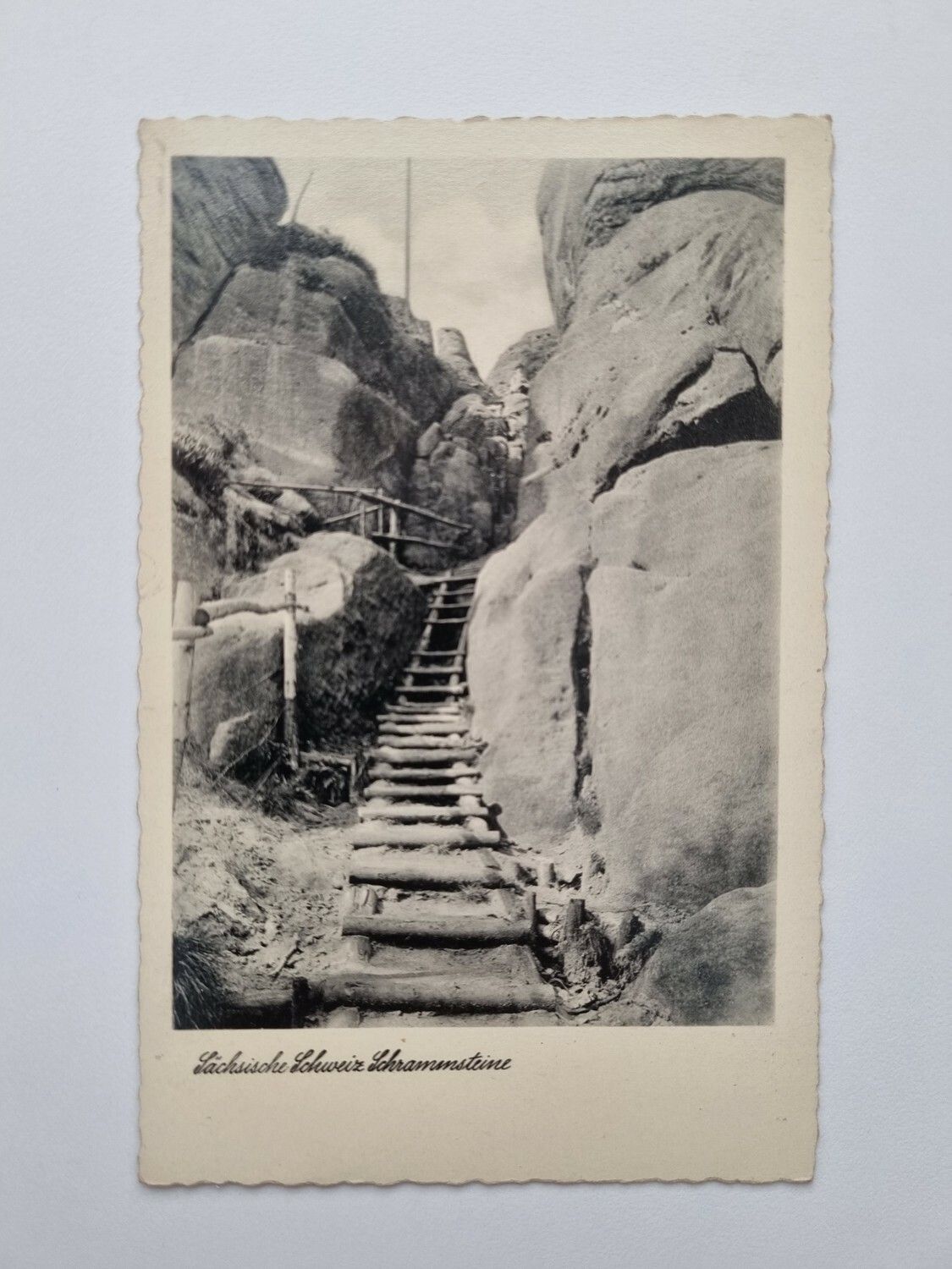 Äldre vykort Sächsische Schweis - Schrammsteine