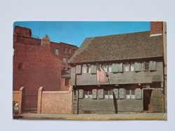 Äldre vykort The Paul Revere House
