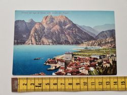 Äldre vykort Torbole sul lago di Garda colla strada del Ponale