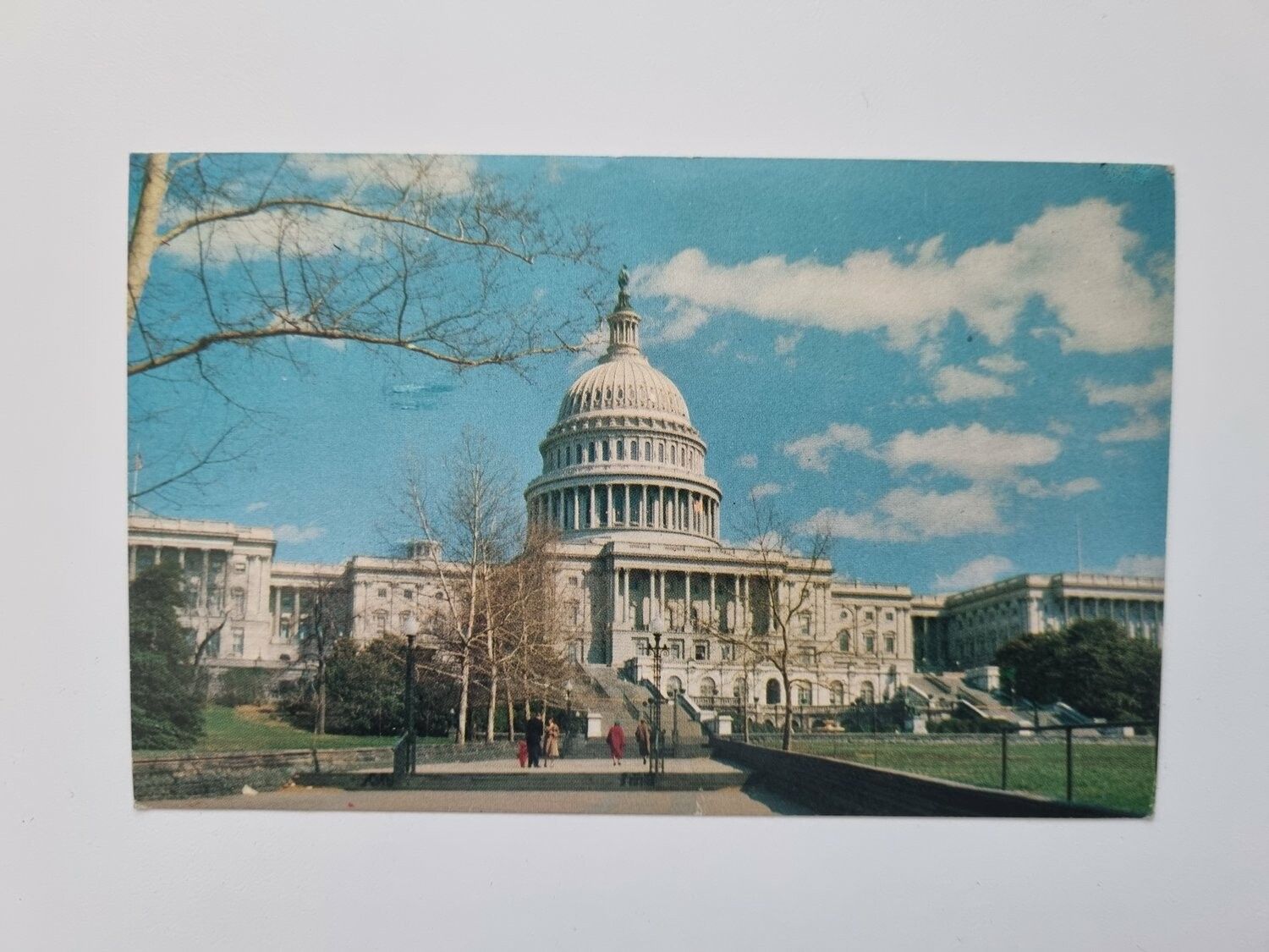 Äldre vykort United States Capitol.