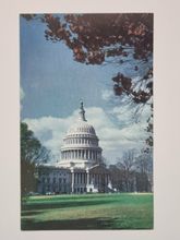 Äldre vykort United States Capitol.