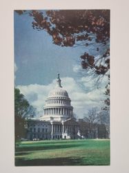 Äldre vykort United States Capitol.