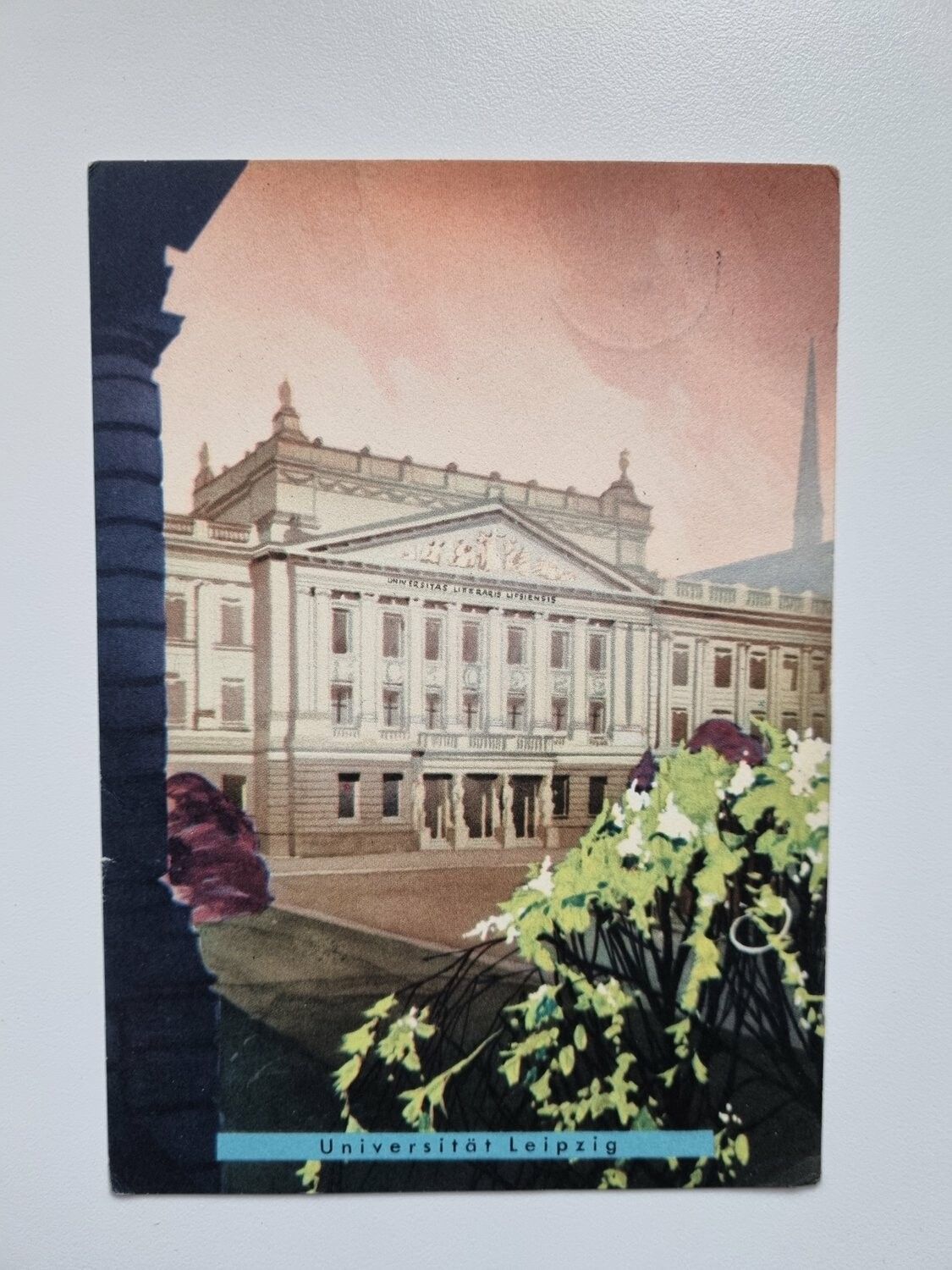 Äldre vykort Universität Leipzig