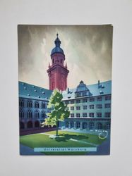 Äldre vykort Universität Würzburg