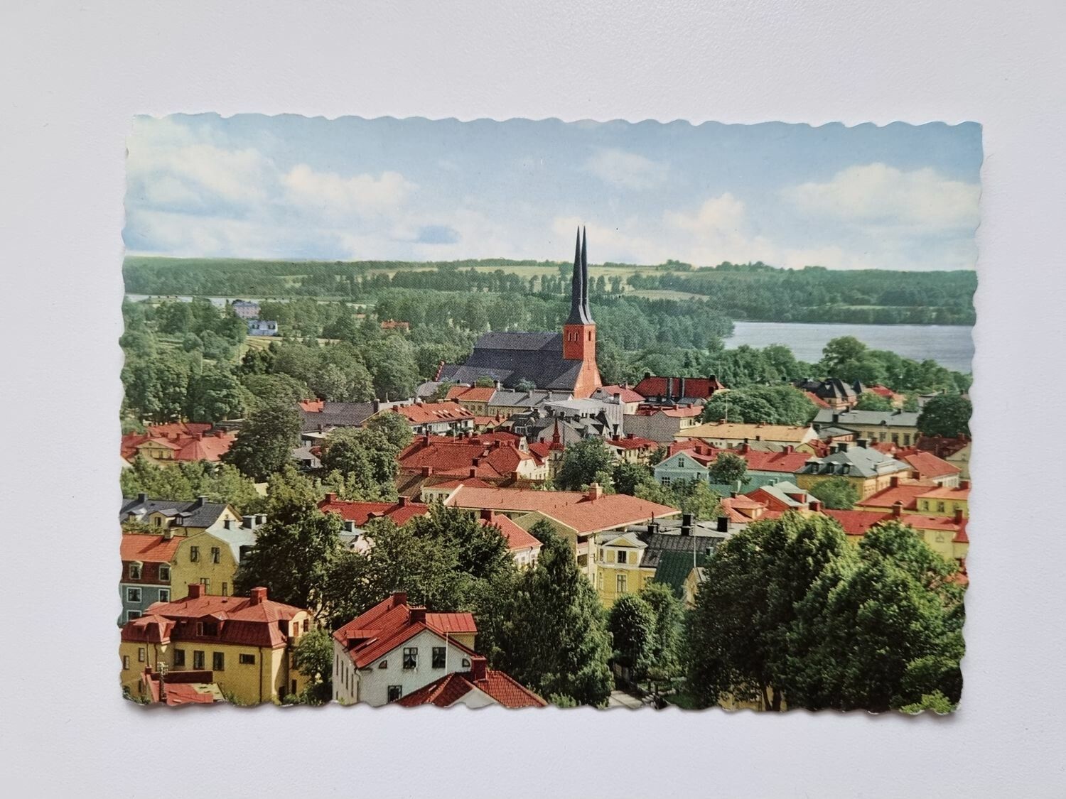 Äldre vykort Utsikt från Vattentornet Växjö