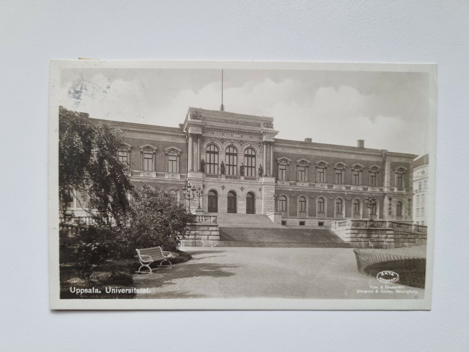 Äldre vykort Uppsala. Universitetet, 1931