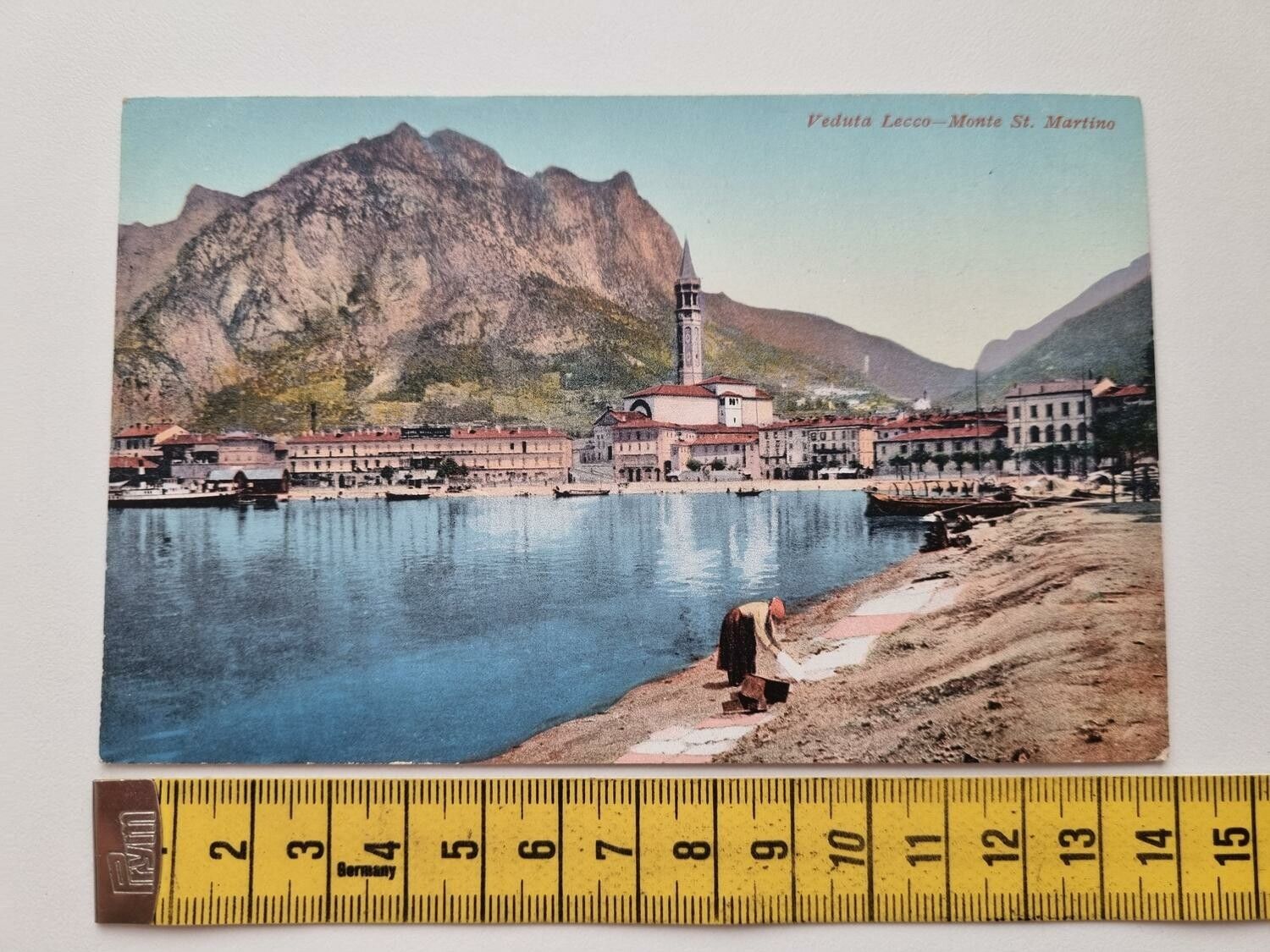 Äldre vykort Veduto Lecco-Monte St. Marting
