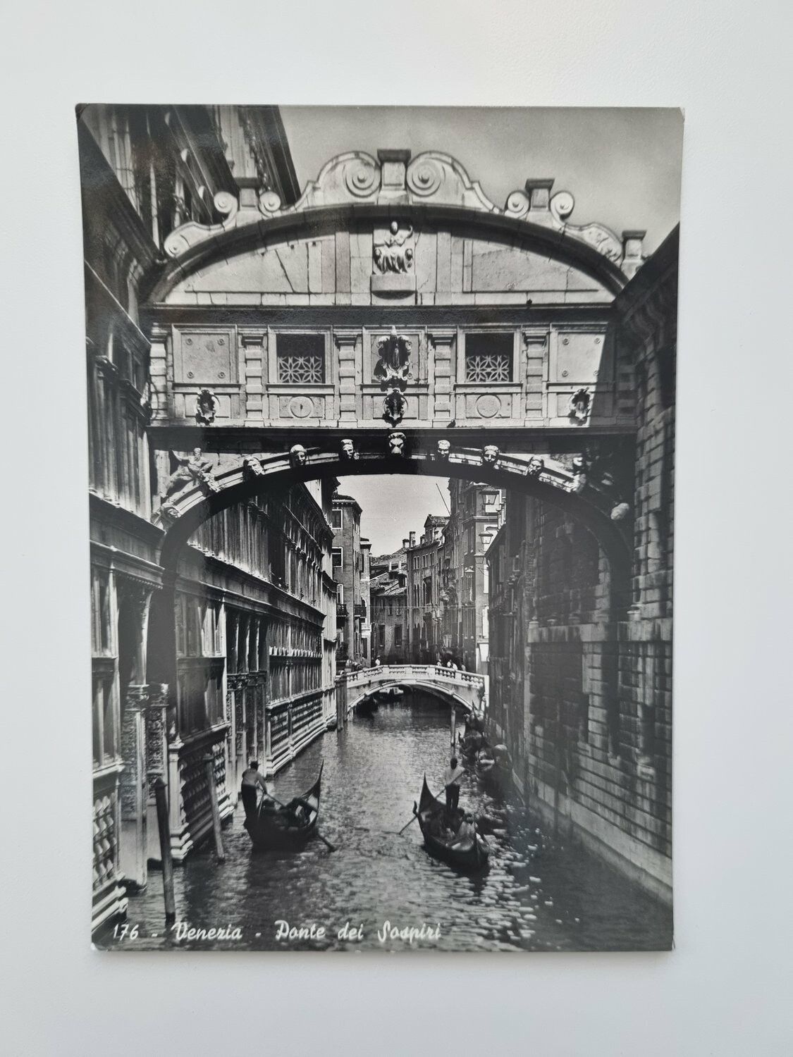 Äldre vykort Venezia Dante dei Sospiri