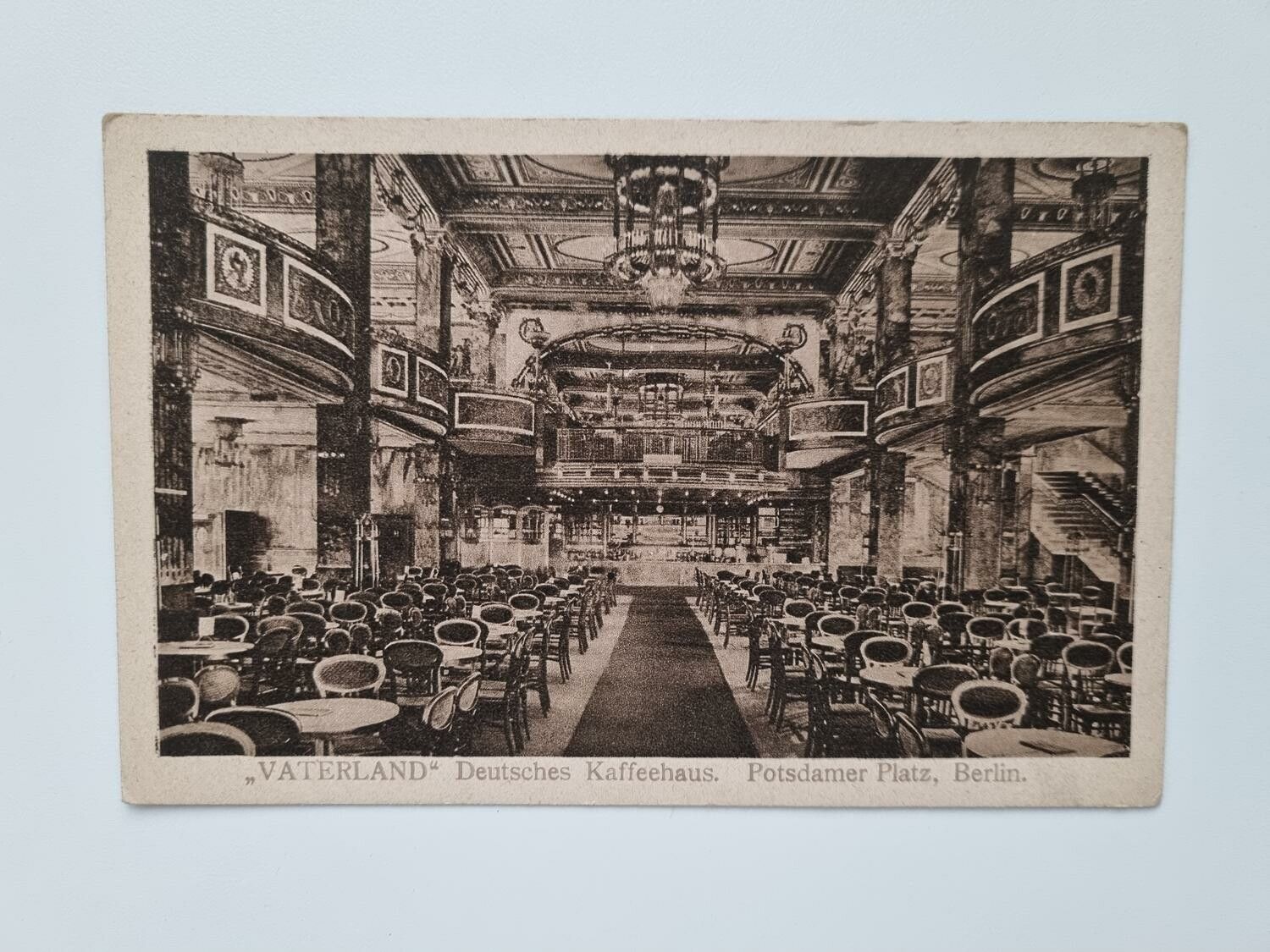 Äldre vykort VATERLAND Deutsches Kaffeehaus