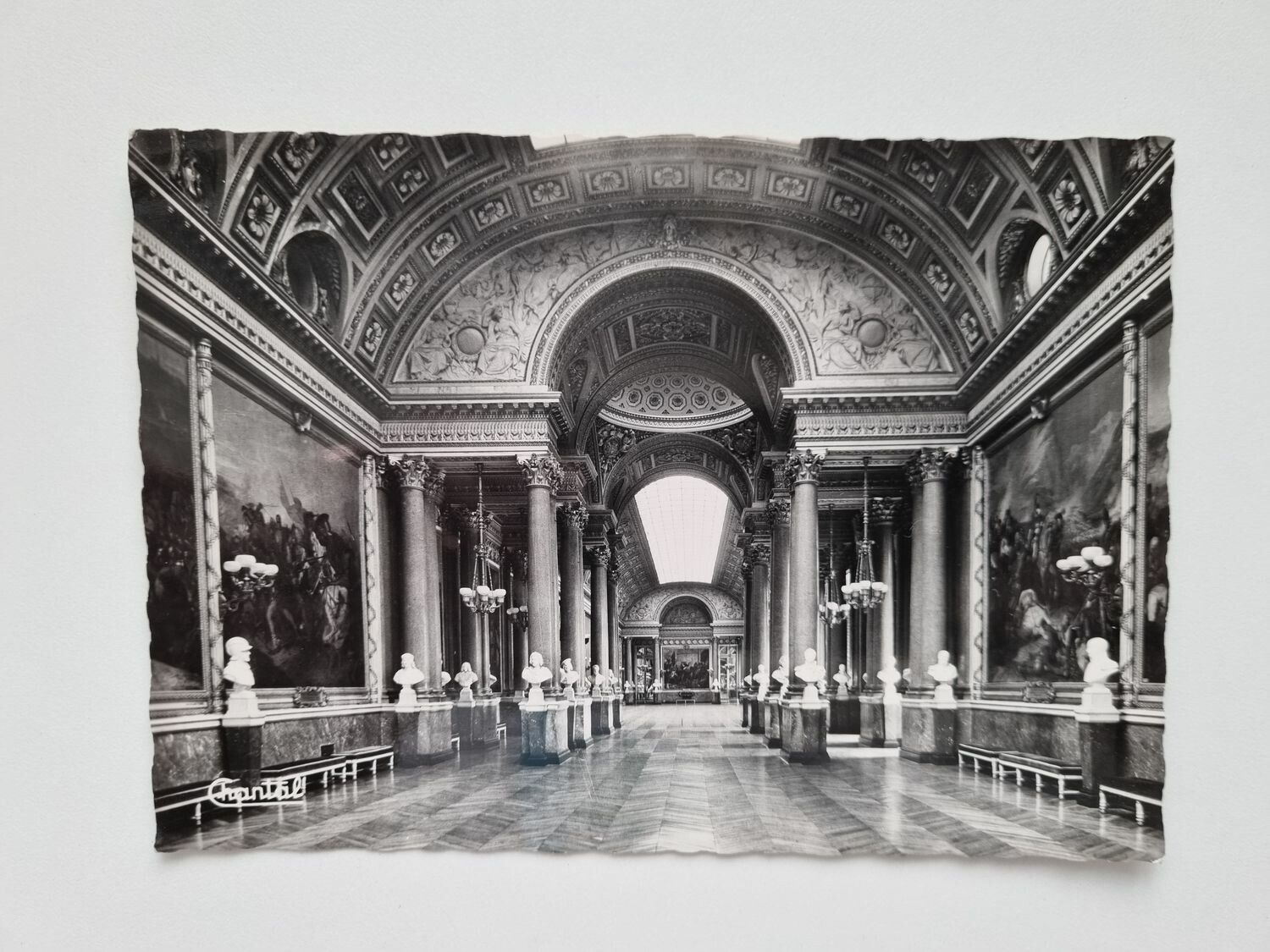 Äldre vykort VERSAILLES Galerie des Batailles