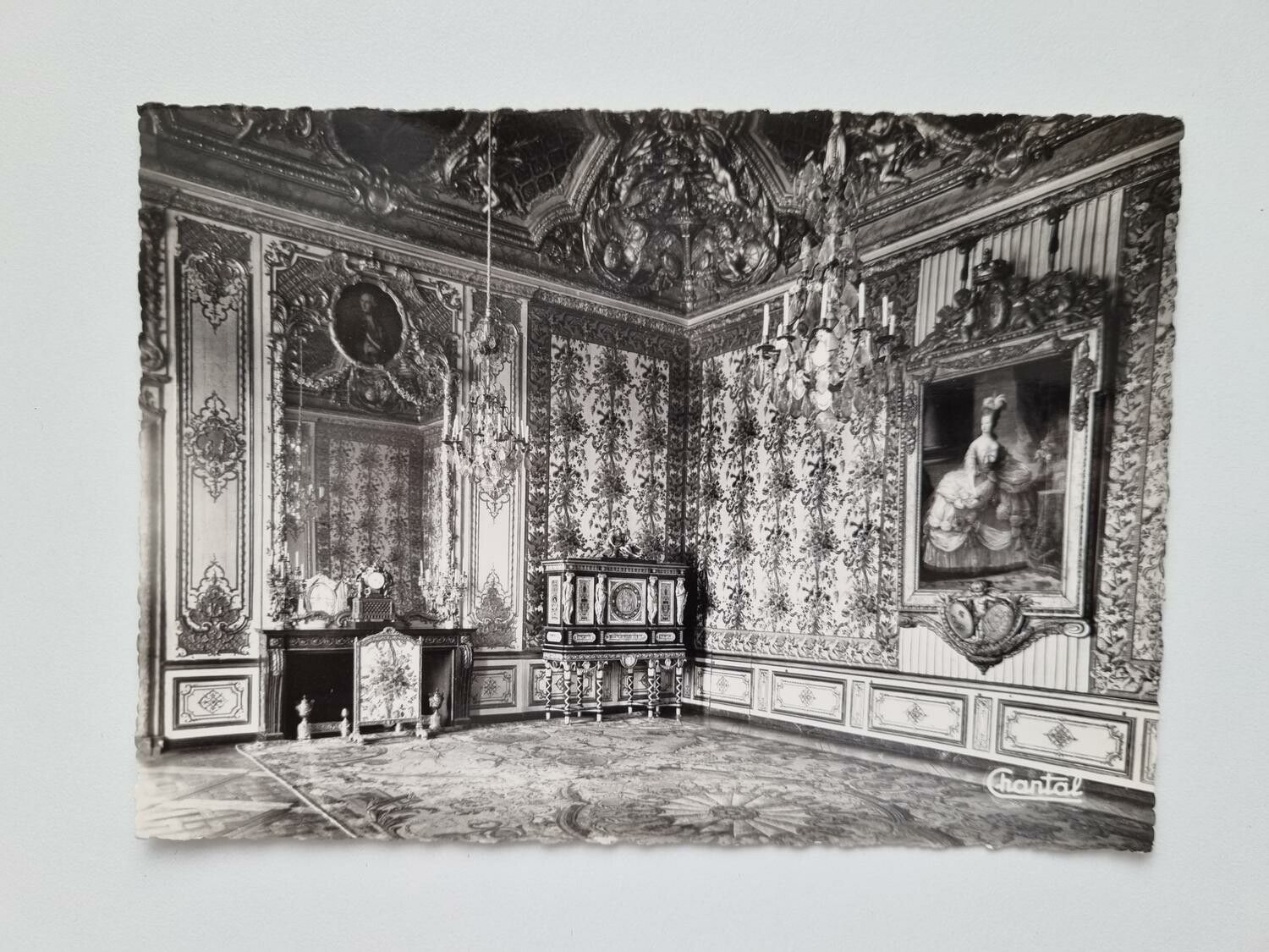 Äldre vykort VERSAILLES Chambre de la Reine