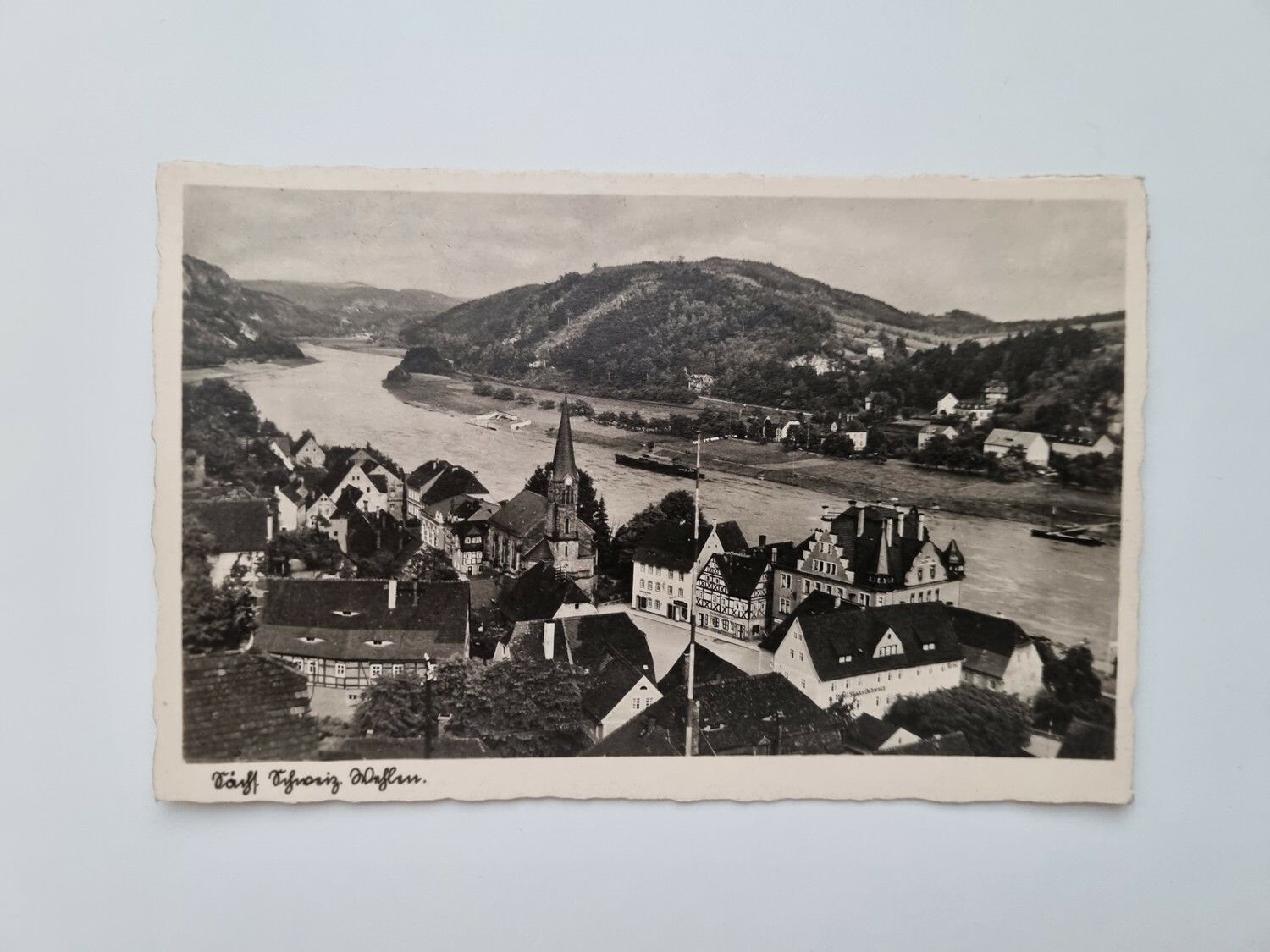 Äldre vykort Wehlen an der Elbe Sachsen