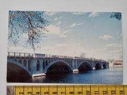 Äldre vykort White City Bridge Worcester, Mass