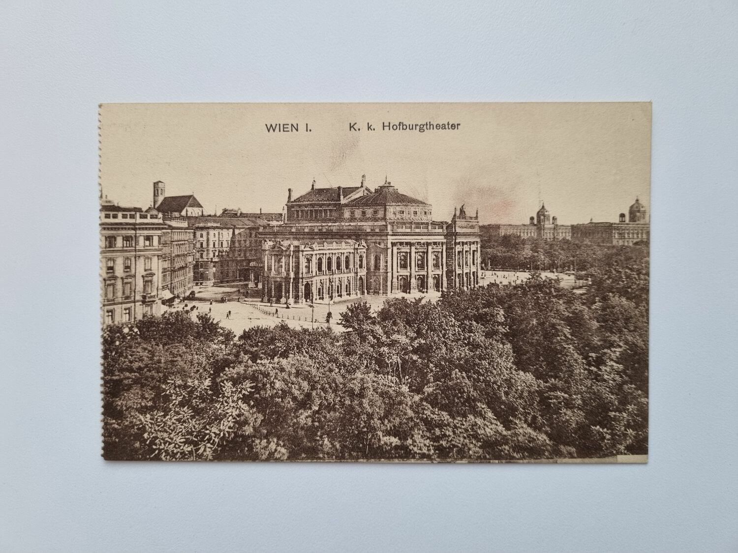 Äldre vykort WIEN I. K. k. Hofburgtheater, 1914
