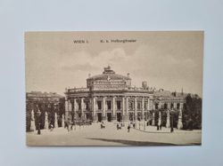 Äldre vykort WIEN I. K. k. Hofburgtheater