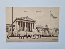 Äldre vykort WIEN I. Parlament, år 1914