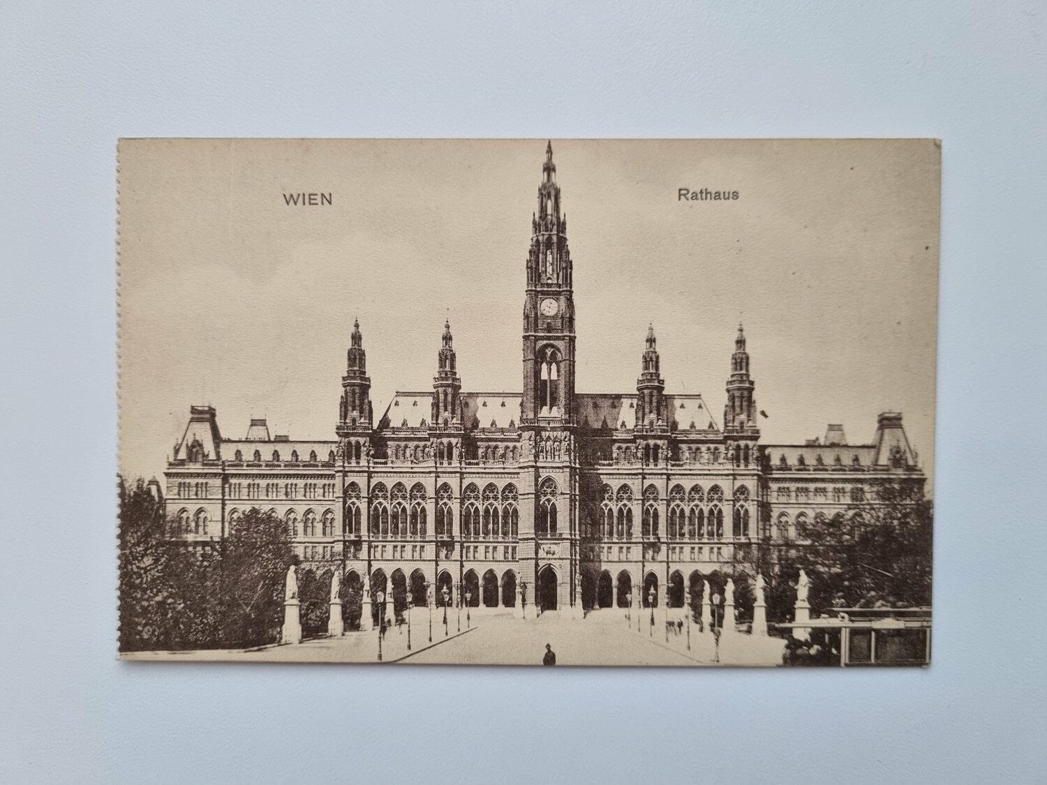 Äldre vykort WIEN Rathaus