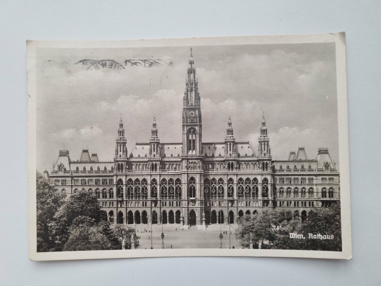 Äldre vykort Wien, Rathaus