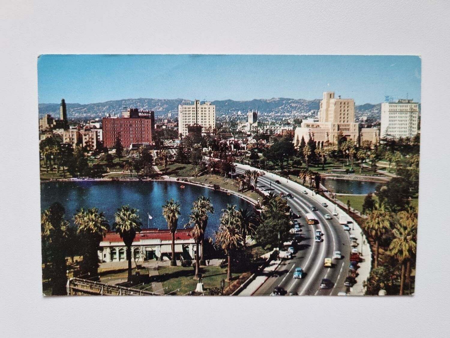 Äldre vykort WILSHIRE BOULEVARD