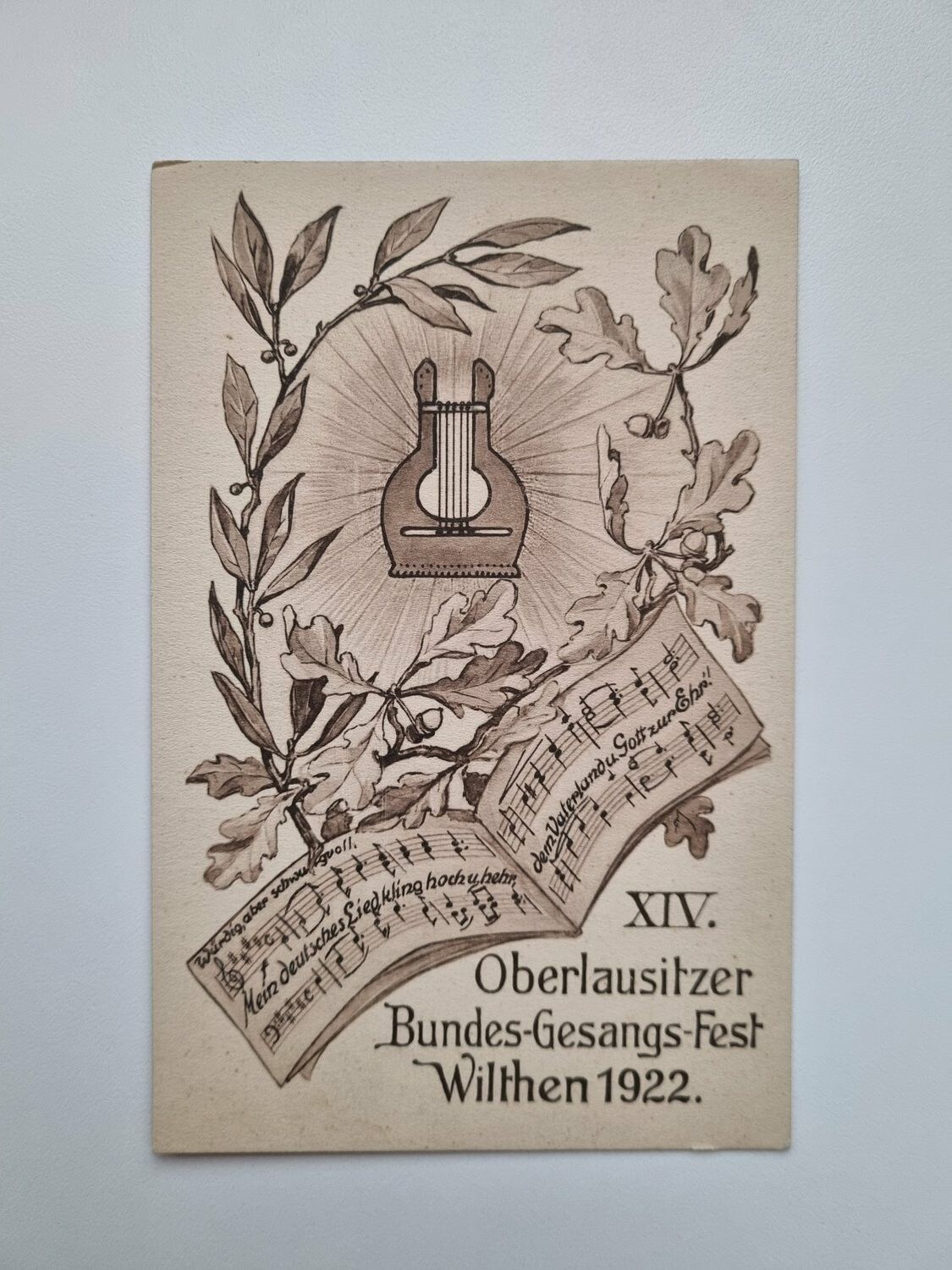 Äldre vykort Wilthen 1922.