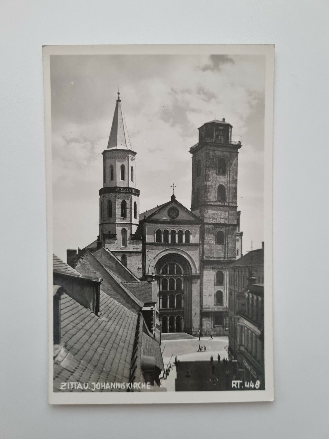Äldre vykort ZITTAU JOHANNIS KIRCHE