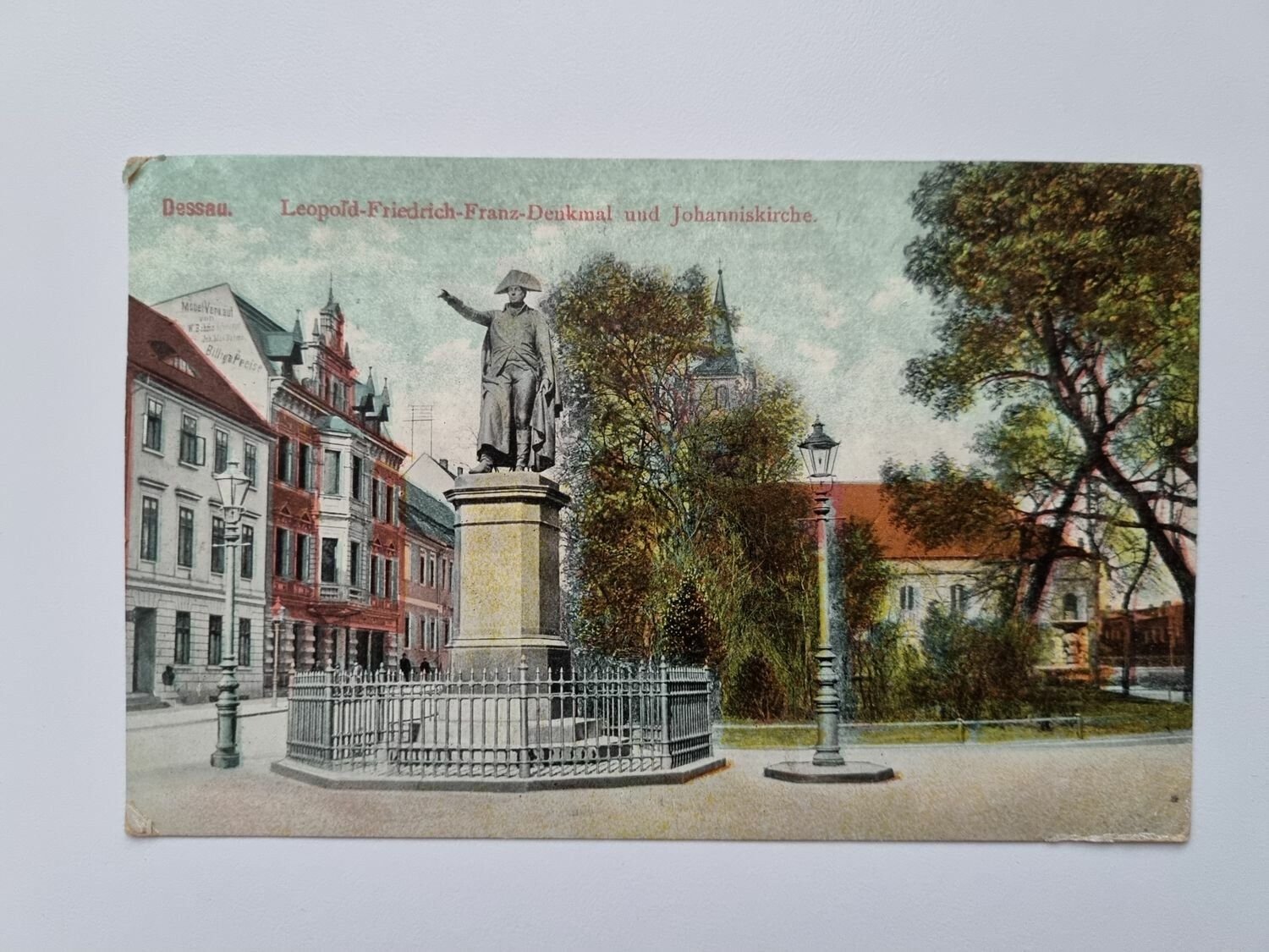 Äldre vykort Dessau. Stämplat 1913