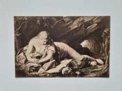 Äldre vykort Batoni Die büßende Magdalena