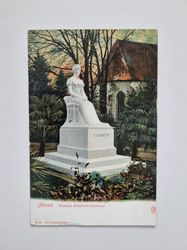 Äldre vykort Meran. Kaiserin Elisabeth Denkmal.