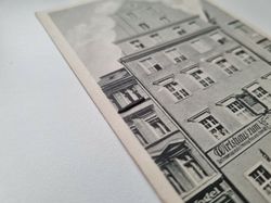 Äldre vykort Wirtshaus zum goldnen Zepter, intressant frimärke 1913