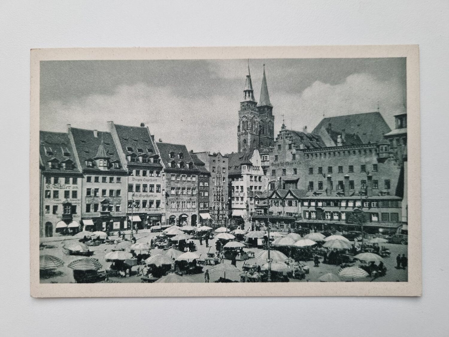 Äldre vykort, daterat 1943