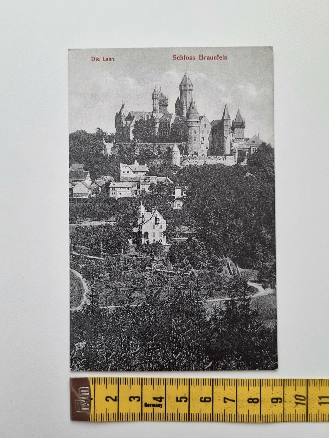 Äldre vykort, Die Lahn Schloss Braunfels