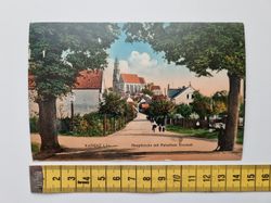 Äldre vykort, KAMENZ i Sa. Hauptkirche mit Pulsnitzer Vorstadt