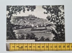 Äldre vykort, Marburg a. Lahn. Durchblick vom Kappler Berg