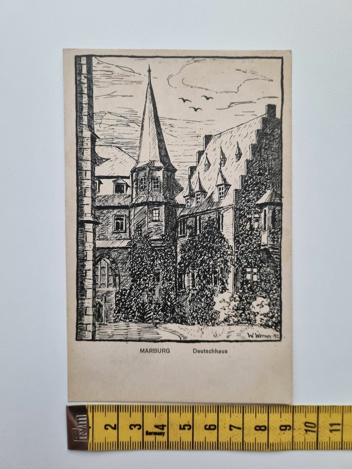 Äldre vykort, MARBURG Deutschhaus